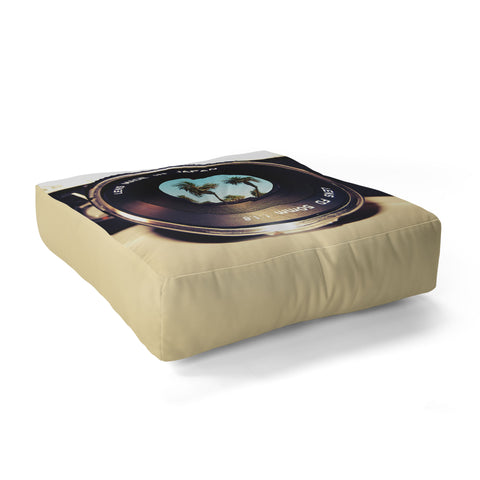 Bianca Green Focus On Palms Floor Pillow Square