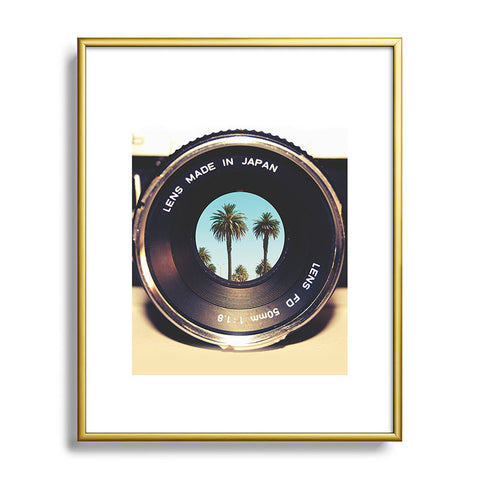 Bianca Green Focus On Palms Metal Framed Art Print