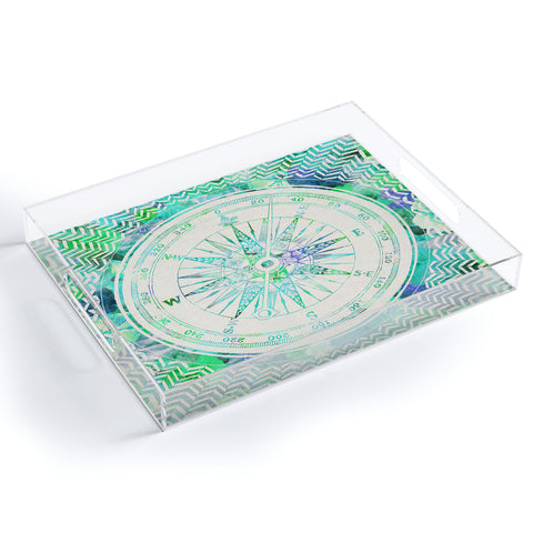 Bianca Green Follow Your Own Path Mint Acrylic Tray