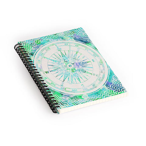 Bianca Green Follow Your Own Path Mint Spiral Notebook
