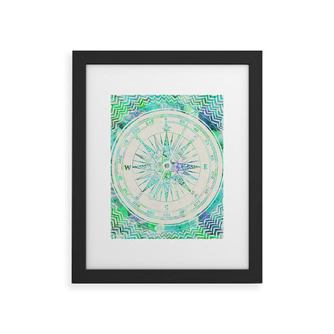 Bianca Green Follow Your Own Path Mint Framed Art Print