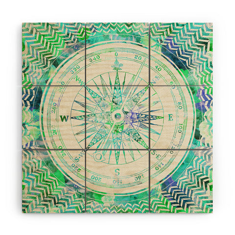 Bianca Green Follow Your Own Path Mint Wood Wall Mural