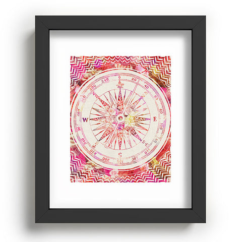 Bianca Green Follow Your Own Path Pink Recessed Framing Rectangle