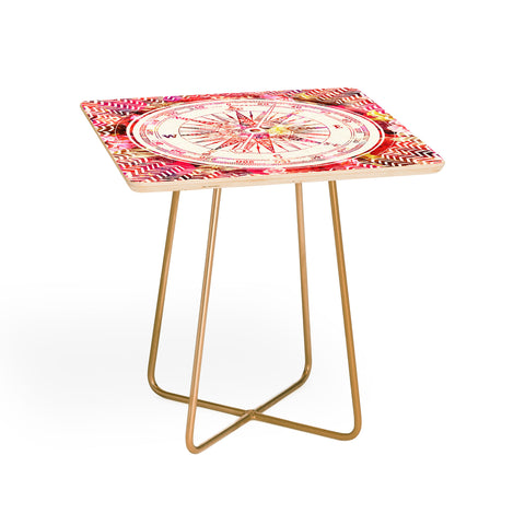 Bianca Green Follow Your Own Path Pink Side Table