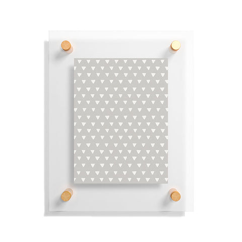 Bianca Green Geometric Confetti Grey Floating Acrylic Print