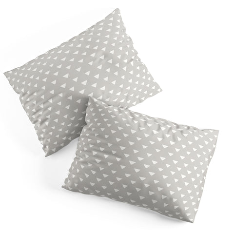 Bianca Green Geometric Confetti Grey Pillow Shams
