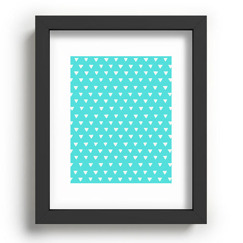 Bianca Green Geometric Confetti Teal Recessed Framing Rectangle