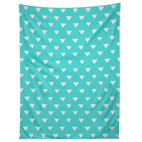 Bianca Green Geometric Confetti Teal Tapestry