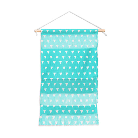 Bianca Green Geometric Confetti Teal Wall Hanging Portrait