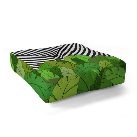 Bianca Green GREEN DIRECTION Floor Pillow Square