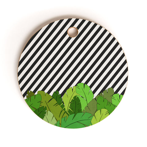 Bianca Green GREEN DIRECTION TAKE A RIGHT Cutting Board Round