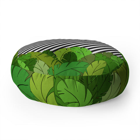 Bianca Green GREEN DIRECTION TAKE A RIGHT Floor Pillow Round