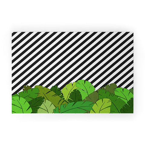 Bianca Green GREEN DIRECTION TAKE A RIGHT Welcome Mat