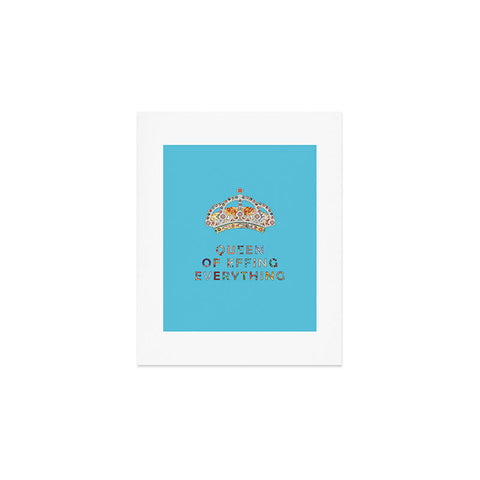 Bianca Green Her Daily Motivation Blue Art Print