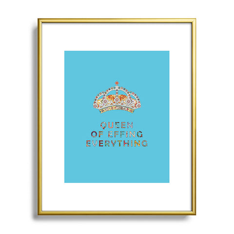 Bianca Green Her Daily Motivation Blue Metal Framed Art Print