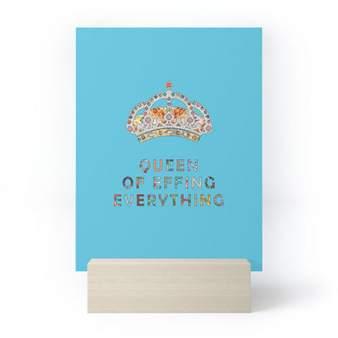 Bianca Green Her Daily Motivation Blue Mini Art Print