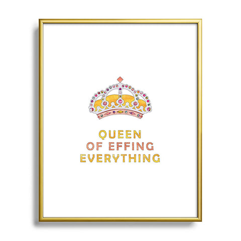 Bianca Green Her Daily Motivation Gold And Copper Metal Framed Art Print