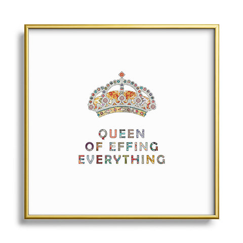 Bianca Green Her Daily Motivation Metal Square Framed Art Print