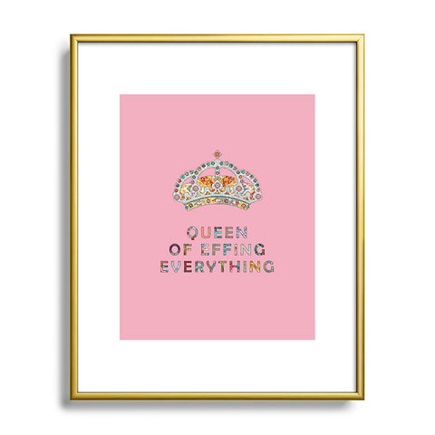 Bianca Green Her Daily Motivation Pink Metal Framed Art Print
