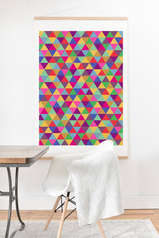 Bianca Green In Love With Triangles Art Print And Hanger