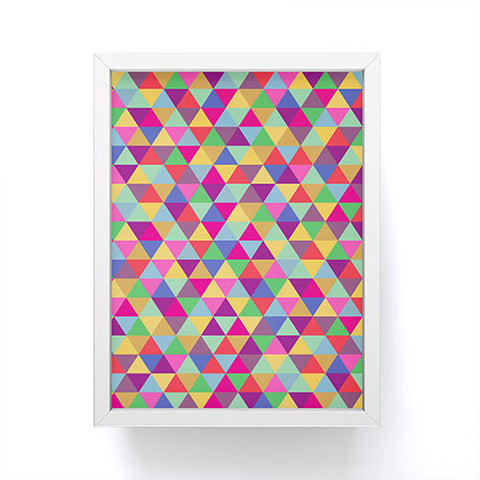 Bianca Green In Love With Triangles Framed Mini Art Print