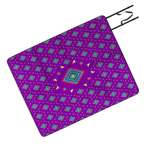 Bianca Green La Joya Lilac Picnic Blanket