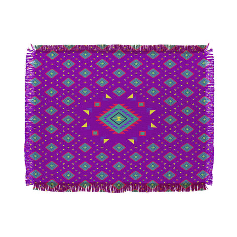 Bianca Green La Joya Lilac Throw Blanket