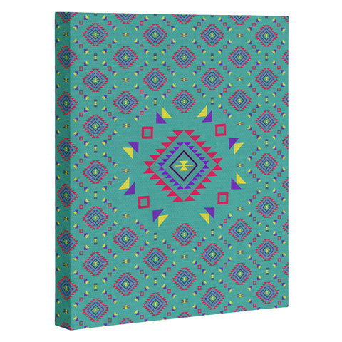 Bianca Green La Joya Teal Art Canvas