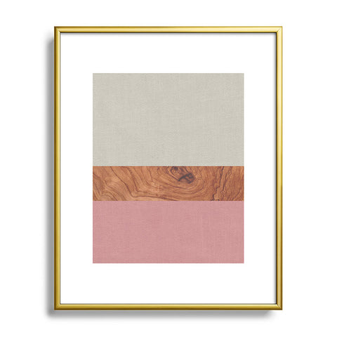 Bianca Green Layers Vintage Metal Framed Art Print