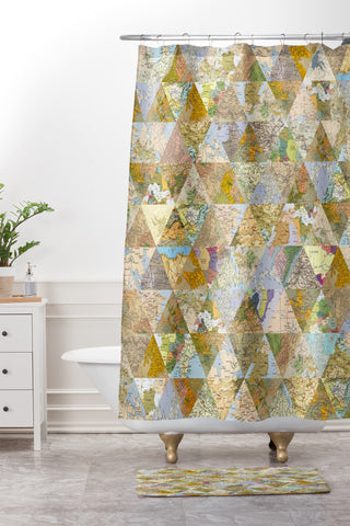 Bianca Green Lost And Found Shower Curtain And Mat