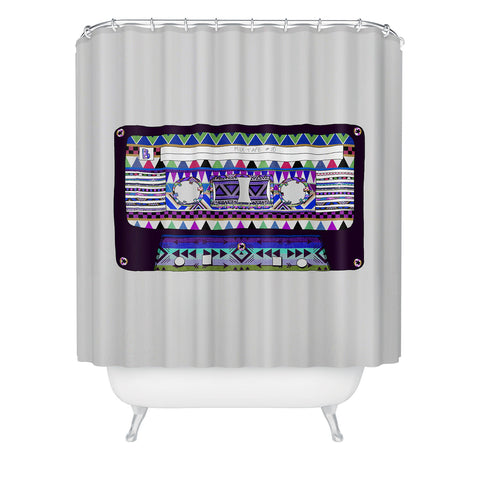 Bianca Green Mix Tape No 10 Shower Curtain