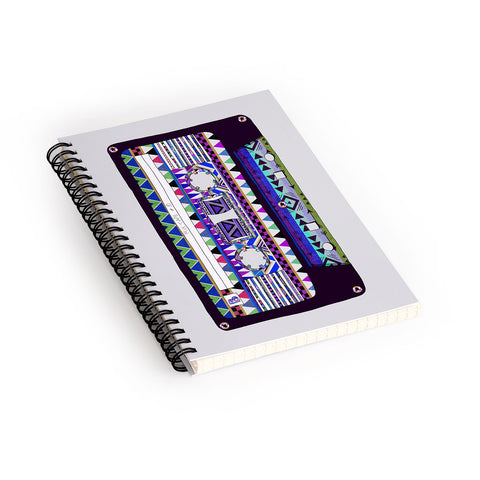 Bianca Green Mix Tape No 10 Spiral Notebook