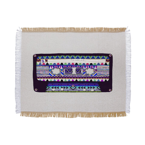 Bianca Green Mix Tape No 10 Throw Blanket