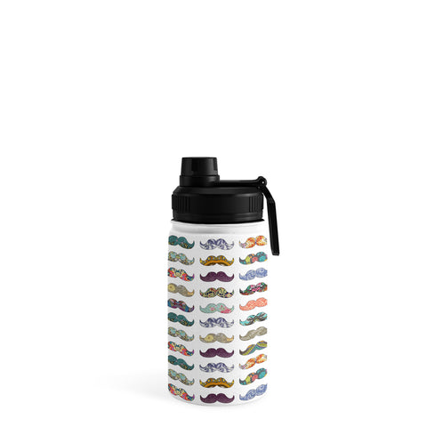 Bianca Green Mustache Mania Water Bottle