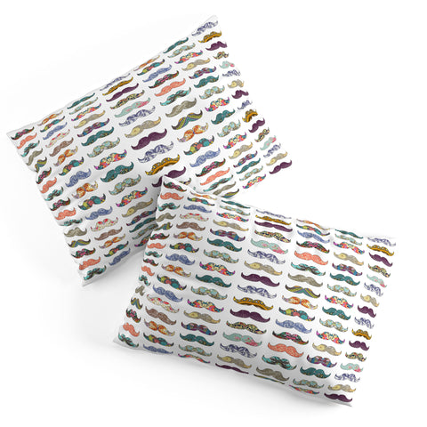 Bianca Green Mustache Mania Pillow Shams
