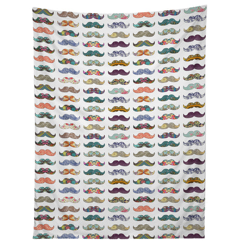 Bianca Green Mustache Mania Tapestry