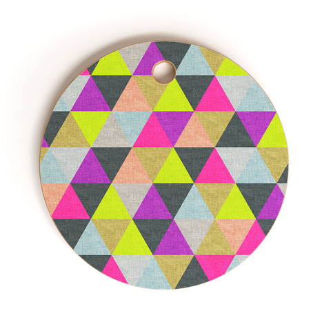 Bianca Green Ocean Of Pyramid Cutting Board Round