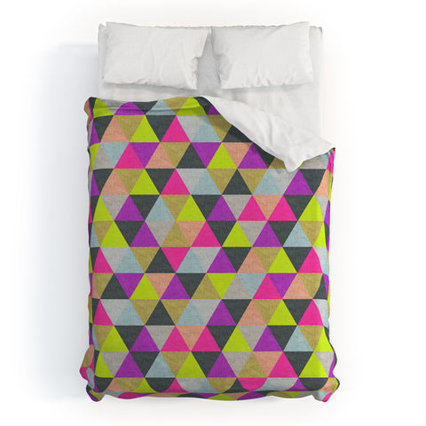 Bianca Green Ocean Of Pyramid Duvet Cover