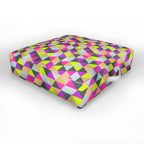 Bianca Green Ocean Of Pyramid Outdoor Floor Cushion