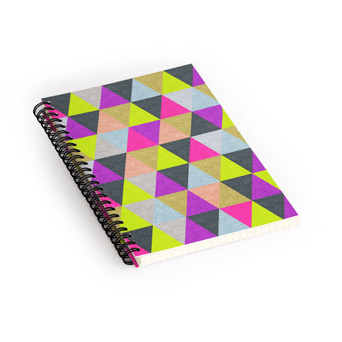 Bianca Green Ocean Of Pyramid Spiral Notebook