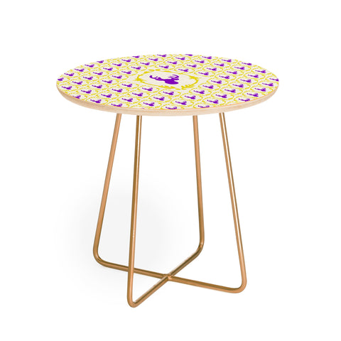 Bianca Green Oh Deer 1 Round Side Table
