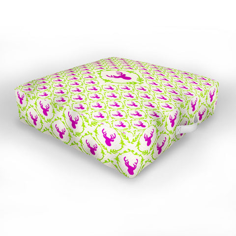 Bianca Green Oh Deer 2 Outdoor Floor Cushion