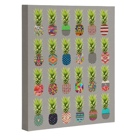 Bianca Green Pineapple Party Art Canvas