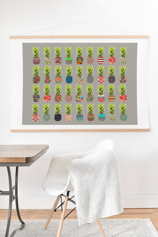 Bianca Green Pineapple Party Art Print And Hanger
