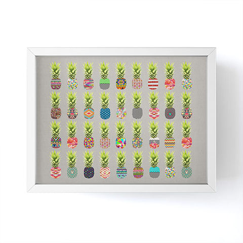 Bianca Green Pineapple Party Framed Mini Art Print