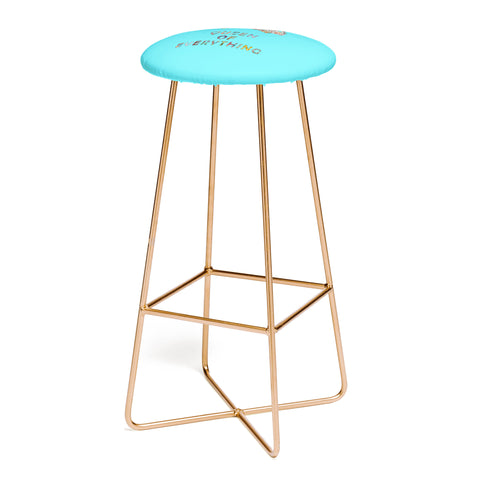 Bianca Green Queen Of Everything Blue Bar Stool