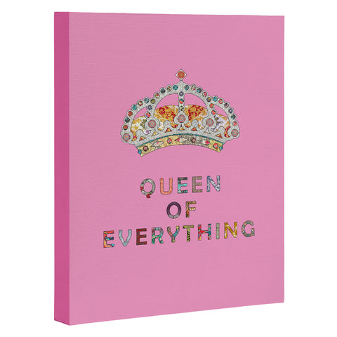 Bianca Green Queen Of Everything Pink Art Canvas