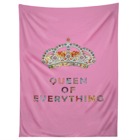 Bianca Green Queen Of Everything Pink Tapestry