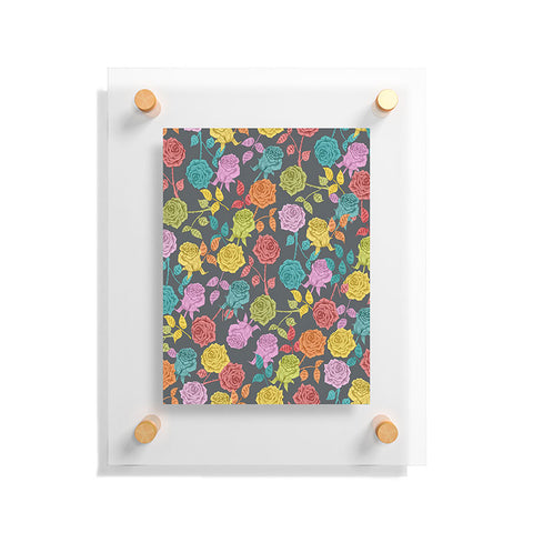 Bianca Green Roses Red Floating Acrylic Print