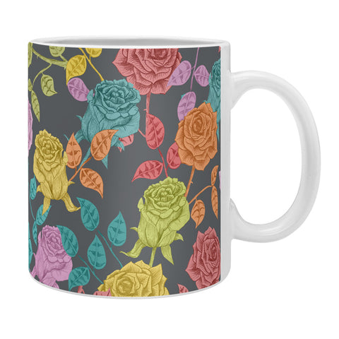 Bianca Green Roses Red Coffee Mug